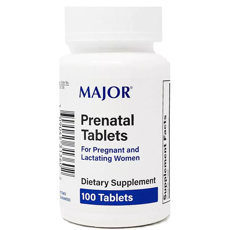 Major Major Prenatal Tablets 100 Tablets Health & Beauty Lavender