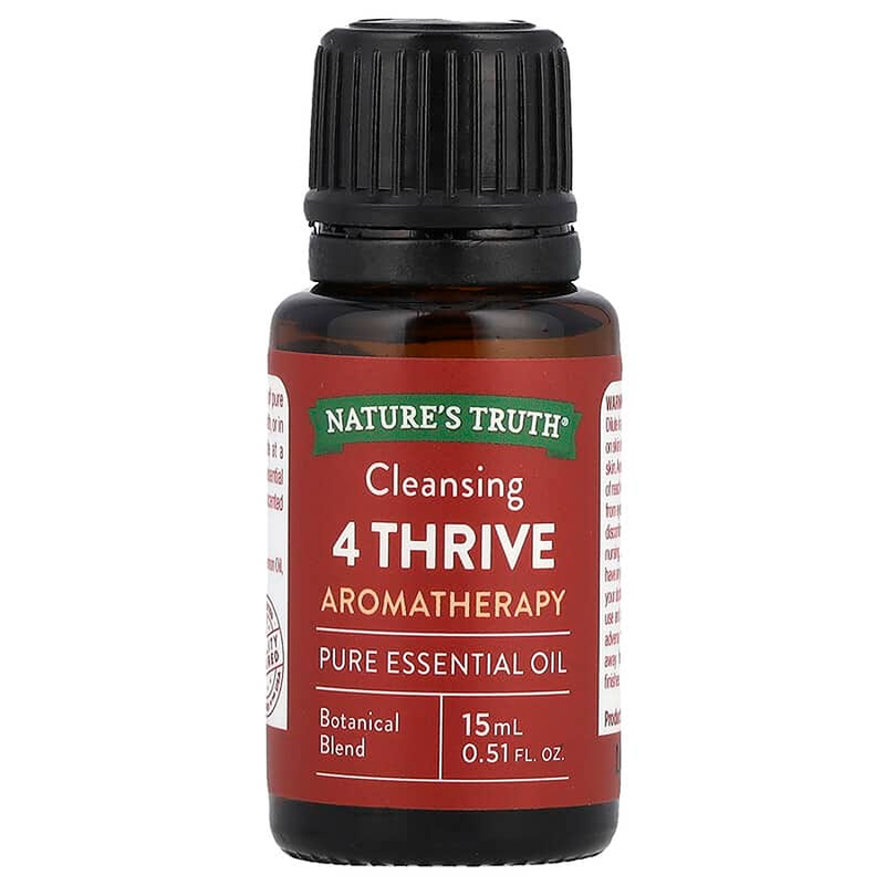 Nature's Truth Nature's Truth Essential Oil, Pure, 4 Thrive, Cleansing, Aromatherapy 0.51 Fl Oz Health & Beauty Dark Slate Gray