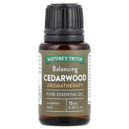 Nature's Truth Nature's Truth Essential Oil, Pure, Cedarwood, Balancing 0.51 Fl Oz Cuticle Cream & Oil White Smoke