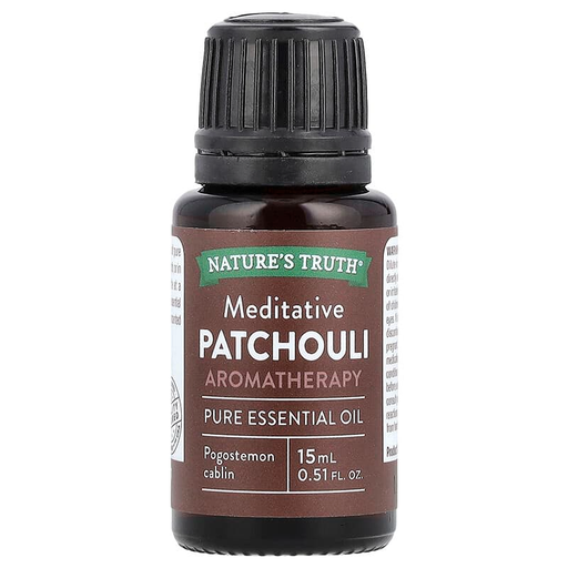 Nature's Truth Nature's Truth Essential Oil, Pure, Aromatherapy, Patchouli, Meditative 0.51 Fl Oz Massage & Relaxation White Smoke