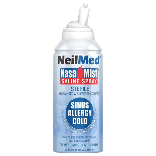 Neilmed Neilmed Nasamist Isotonic Saline Spray For Allergy & Sinus, 75 Ml Medicine & Drugs White Smoke