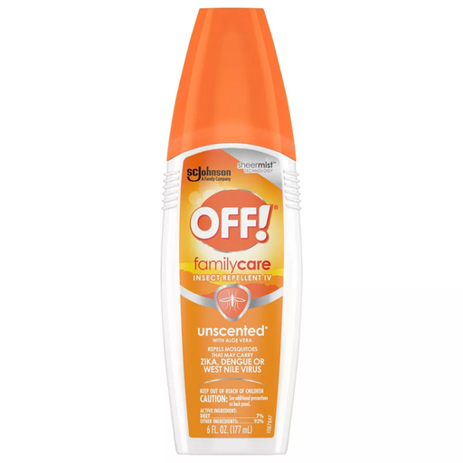 Off! Off! Family Care Insect Repellent Spray Unscented, 6 Fl Oz Pest Control White Smoke
