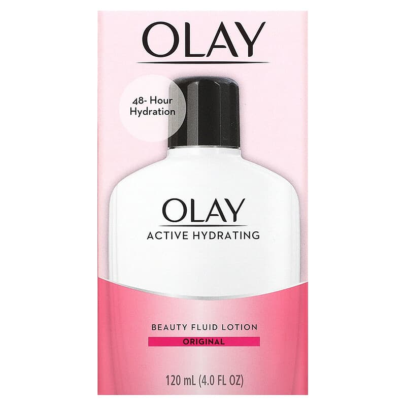 Olay Olay Active Hydrating Original Beauty Fluid Lotion 4 Fl Oz Face Moisturizer White Smoke