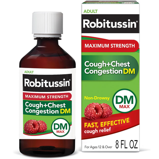 Robitussin Robitussin Adult Cough & Chest DM Non Drowsy - 8 Fl Oz Health & Beauty White Smoke