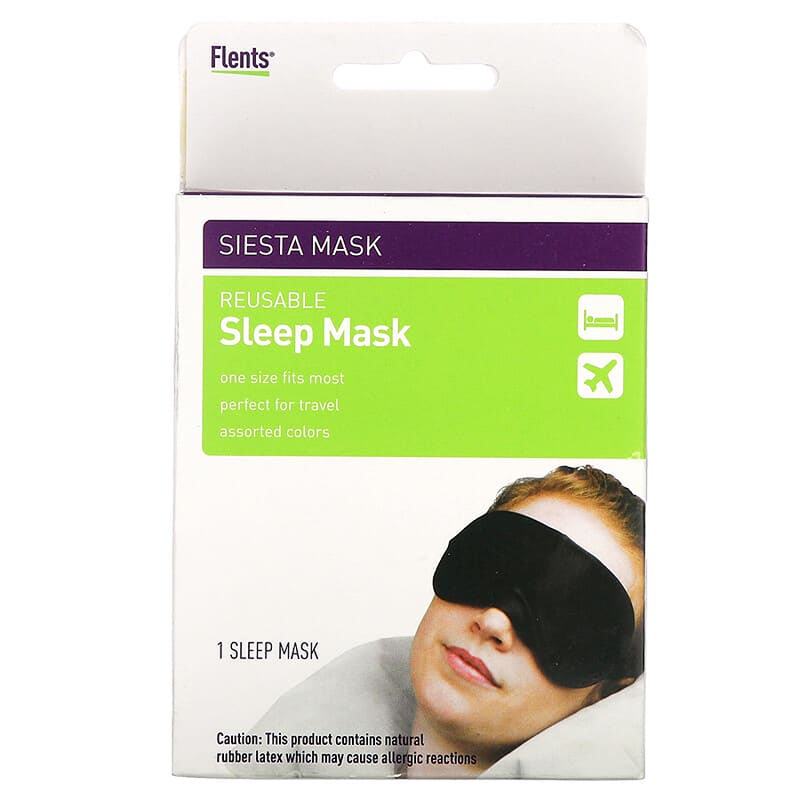 Flents Flents Reusable Sleep Mask Personal Care White Smoke