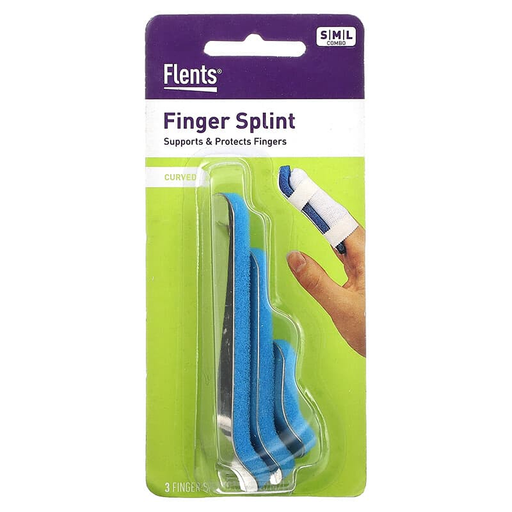 Flents Flents Assorted Curved Finger Splints Curved Finger Splints White Smoke