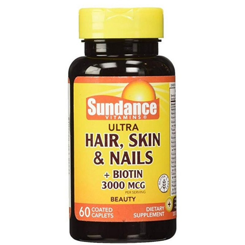 Sundance Sundance® Ultra Hair, Skin & Nails + Biotin - 5000 Mcg - 60 Tabs Health & Beauty White Smoke