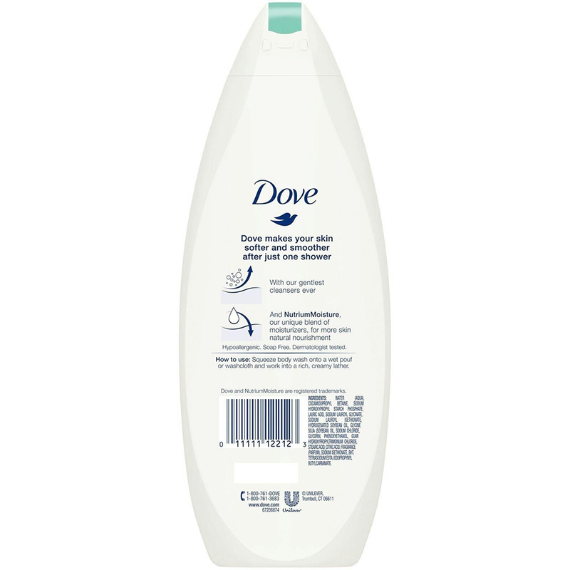 Dove Dove Sensitive Skin Body Wash - 12 oz - Hypoallergenic & Fragrance-Free Body Wash White Smoke