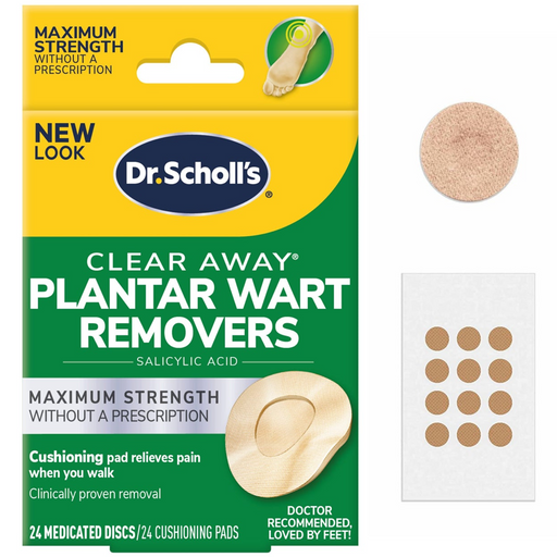 Dr. Scholl's Dr. Scholl's® Clear Away® Plantar Wart Remover – Maximum Strength Wart Removers White Smoke