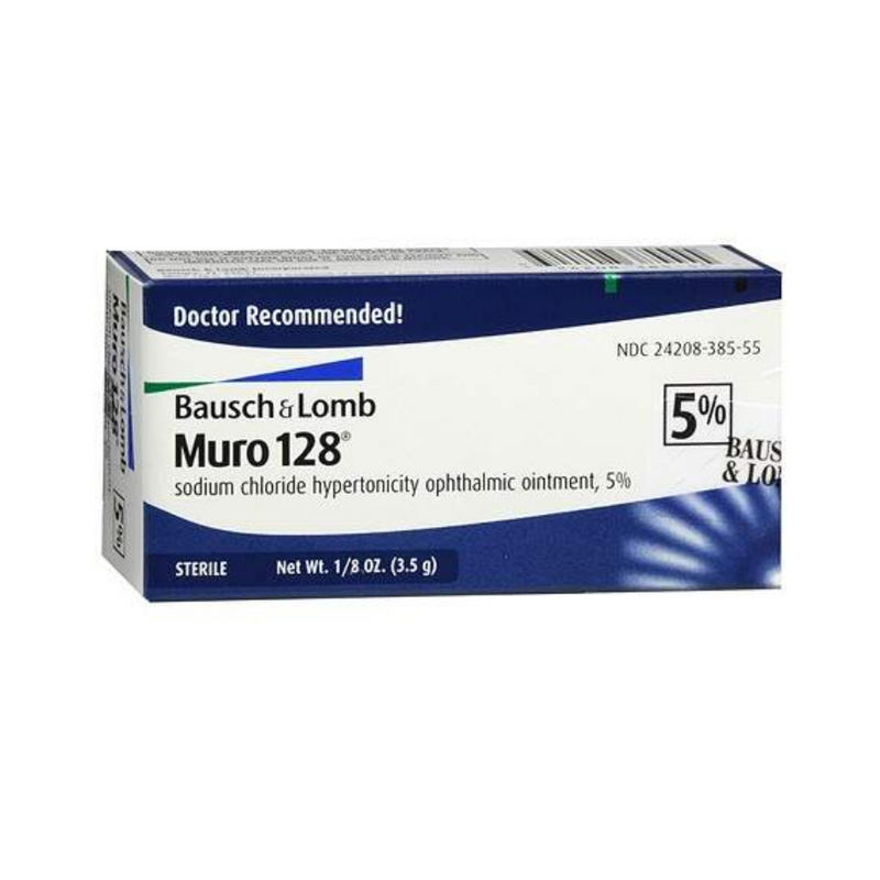 Bausch & Lomb Bausch & Lomb Muro 128 5% Sterile Ophthalmic Ointment - 0.12 Oz Health & Beauty Seashell