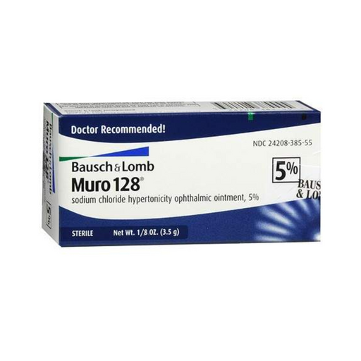 Bausch & Lomb Bausch & Lomb Muro 128 5% Sterile Ophthalmic Ointment - 0.12 Oz Health & Beauty Seashell