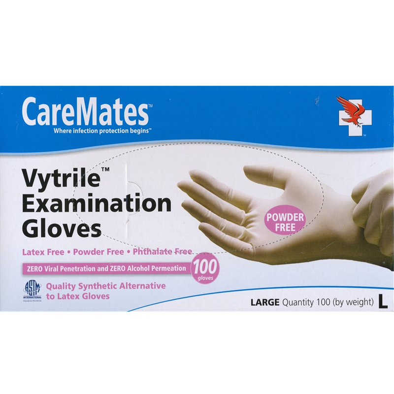 CareMates CareMates Vytrile-Powder Free Examination Gloves (Large) Gloves & Mittens Royal Blue