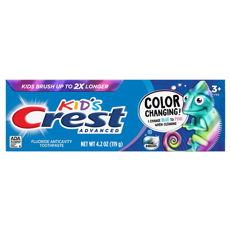 Crest Crest Advanced Kids' Fluoride Toothpaste - Bubblegum Flavor - 4.2oz Toothpaste Dark Cyan