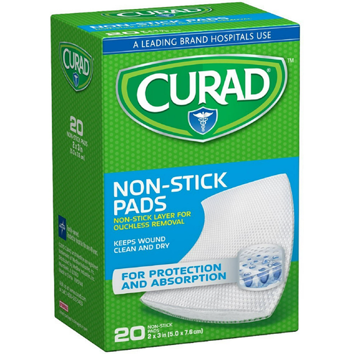 Curad Curad Small Non-Stick Pads 2 X 3 In First Aid Forest Green