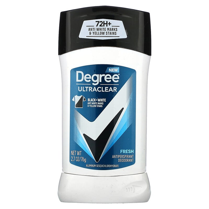 Degree Degree Men Ultraclear Black + White Fresh 72-Hour Antiperspirant & Deodorant - 2.7oz Deodorant White Smoke
