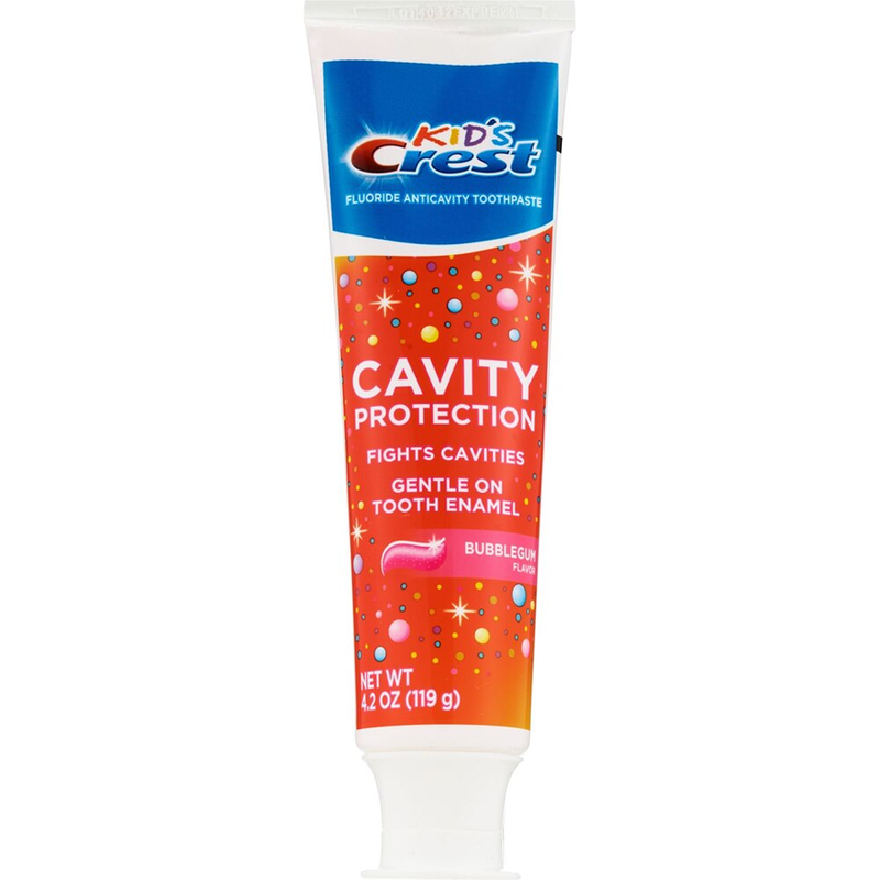 Kid's Crest Kid's Crest Cavity Protection Bubblegum Flavor Toothpaste Gel Formula, 4.2 Oz Toothpaste White Smoke