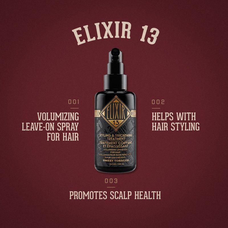 18.21 18.21 Man Made Elixir 13 Sweet Tobacco Styling & Thickening Treatment 3.4 oz Hair Styling Treatment Saddle Brown