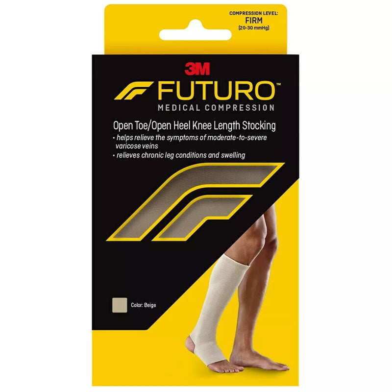 Futuro Futuro Unisex Therapeutic Stocking Open Toe Large 1 Pr Health & Beauty Black