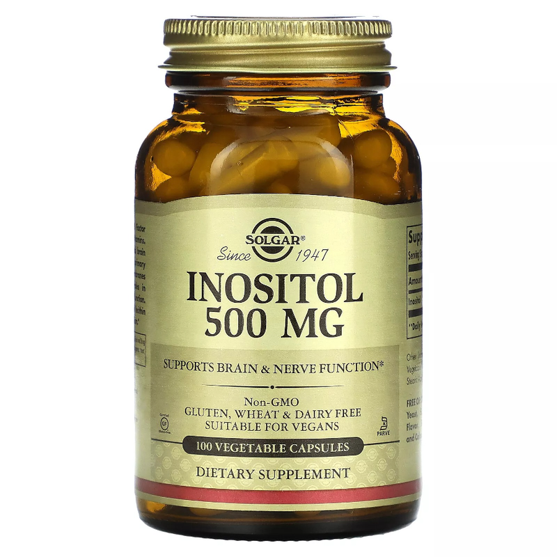 Solgar Solgar Inositol 500 Mg - 100 Vegetable Capsules Vitamins & Supplements White Smoke