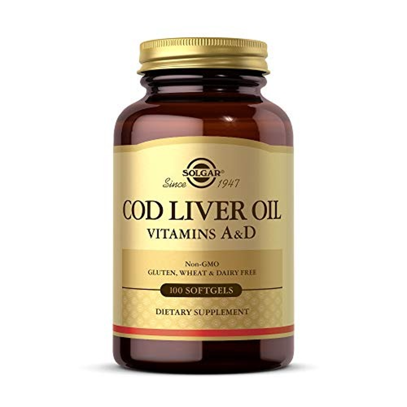 Solgar Solgar Cod Liver Oil, 100 Softgels Vitamins & Supplements White Smoke