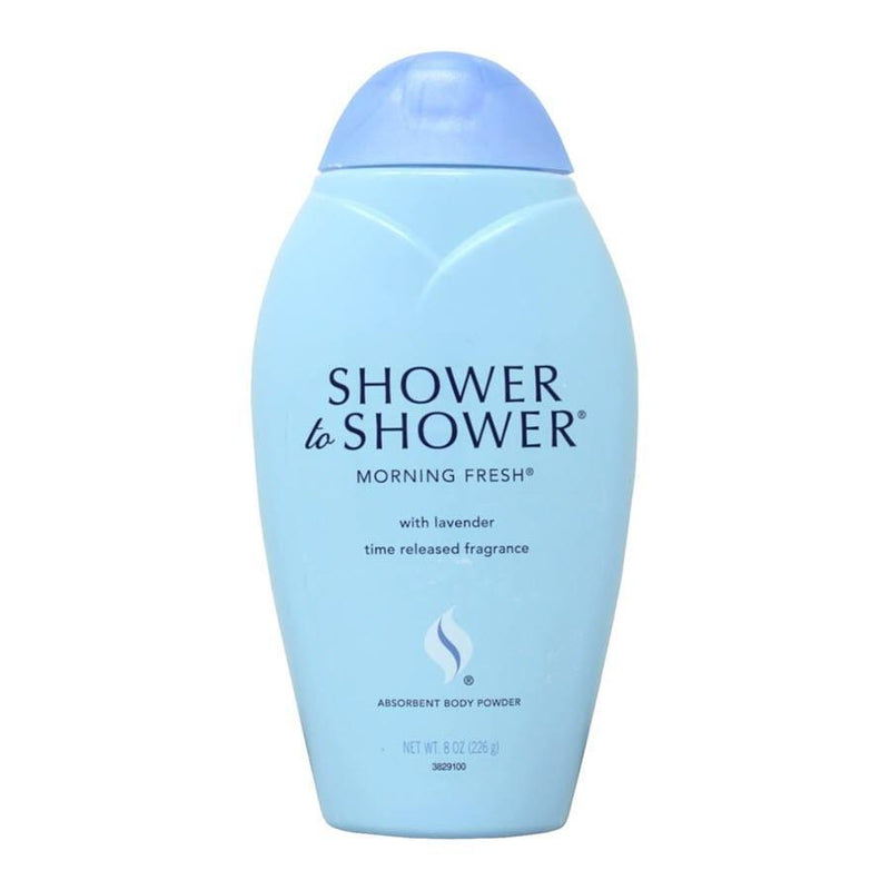 Bausch + Lomb Bausch + Lomb Shower to Shower Body Powder Morning Fresh 8 oz Body Powder Light Blue