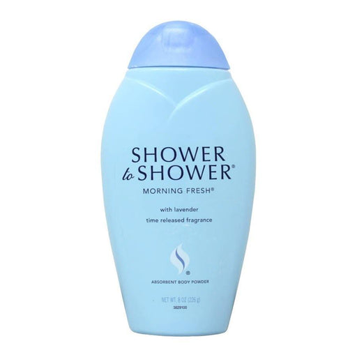 Bausch + Lomb Bausch + Lomb Shower to Shower Body Powder Morning Fresh 8 oz Body Powder Light Blue