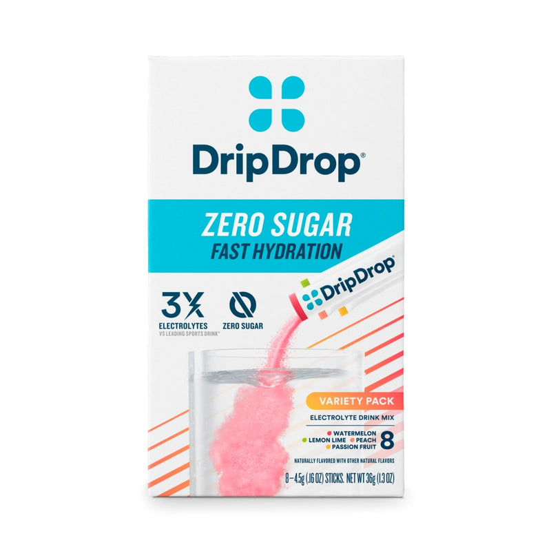 DripDrop DripDrop  Hydration Powder Zero Sugar  Variety 8Ct Beverages Lavender