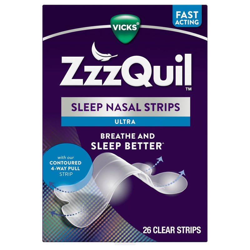 Vicks Vicks ZzzQuil Nasal Strips, Ultra, Sleep Personal Care Midnight Blue