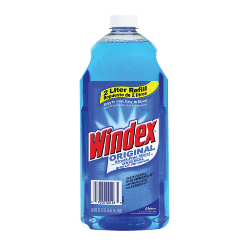 Windex Windex Glass And Window Cleaner Refill, Original Blue, 67.6 Fl Oz Glass Cleaners White Smoke