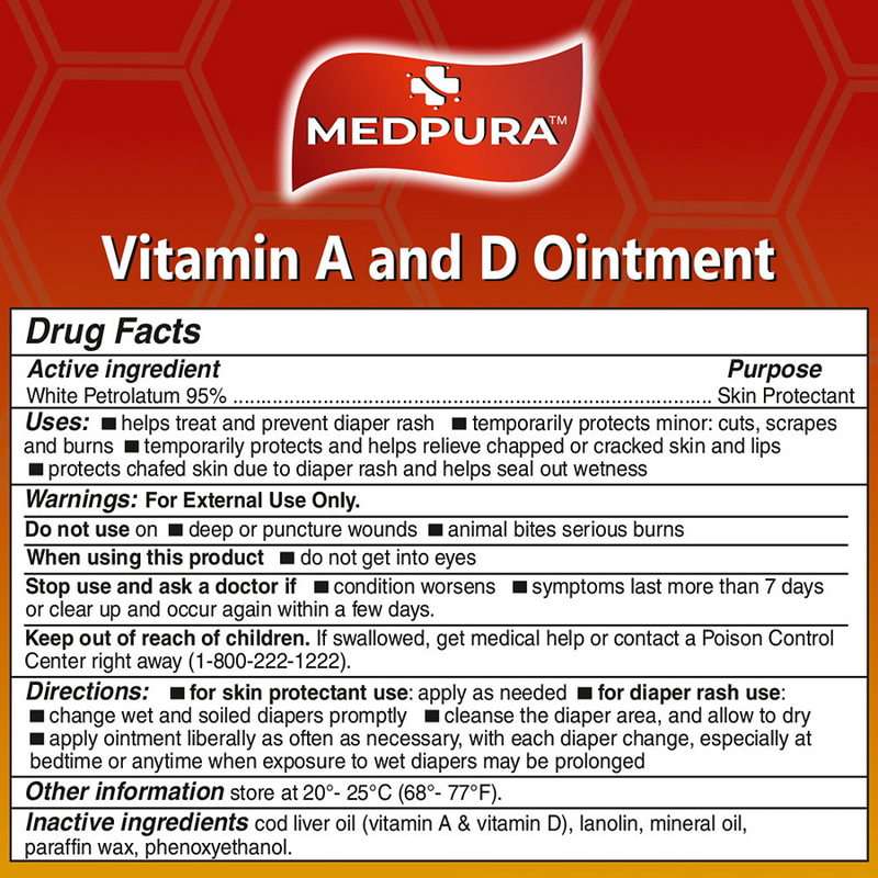 A+D Medpura  Oi 95%  113Gm Vita  A&D First Aid Gray