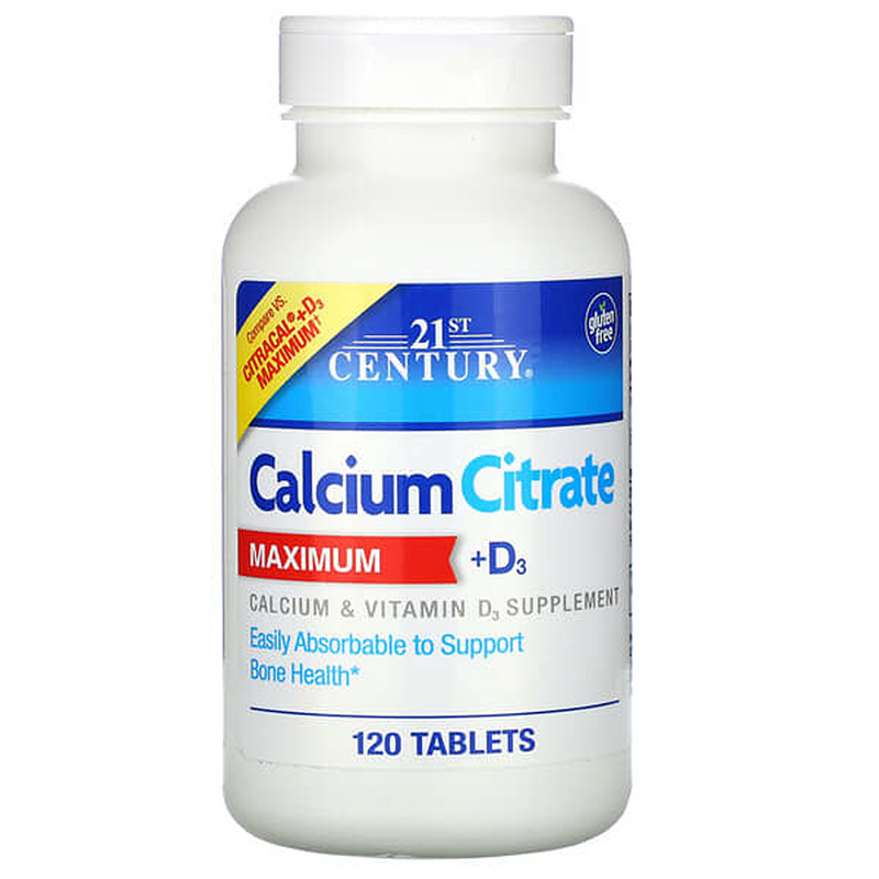 21st Century 21st Century Calcium Citrate / Vitamin D 315 Mg -250U Tablets 120Ct Vitamins & Supplements White Smoke