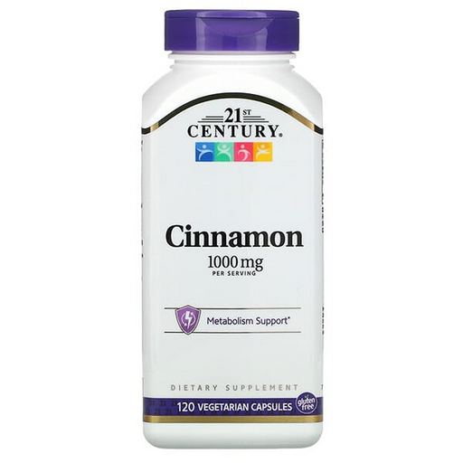 21st Century 21st Century Cinnamon, 1,000 Mg, 120 Vegetarian Capsules Vitamins & Supplements Lavender