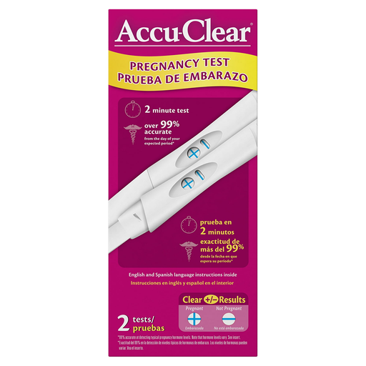 Accu Clear Accu Clear Early Pregnancy Test Pregnancy Tests Dark Magenta