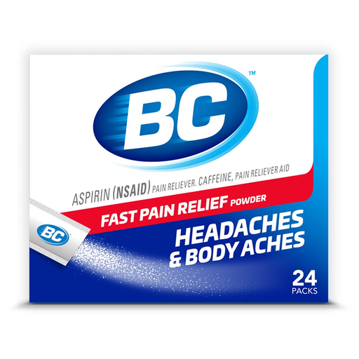 BC BC Powder Max Strength Stick Packs – Fast Pain Relief Powder, 24 ct Medicine & Drugs White Smoke