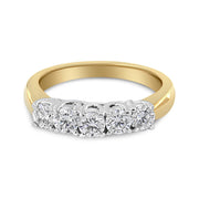 Bids.com 18K Yellow Gold 1.0 Cttw 4 Prong Set Round Cut Diamond Step up 5 Stone Ring Band (F-G Color, SI1-SI2 Clarity) - Size 6 Rings White Smoke 8.5 / Yellow.Gold,8 / Yellow.Gold,7 / Yellow.Gold,6 / Yellow.Gold