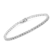 Bids.com 14K White Gold 5.00 Cttw Prong Set Lab Grown Round Diamond Classic Tennis Bracelet (F-G Color, VS2-SI1 Clarity) - 7.25" Bracelets White Smoke White.Gold / 7.25