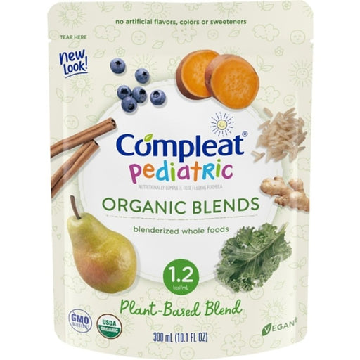 Compleat Compleat Nestle Organic Blends Pediatric Plant Base Protein Tube Feeding, 10 Fluid Ounce Pouch, 24 Per Case Pet Vitamins & Supplements Antique White