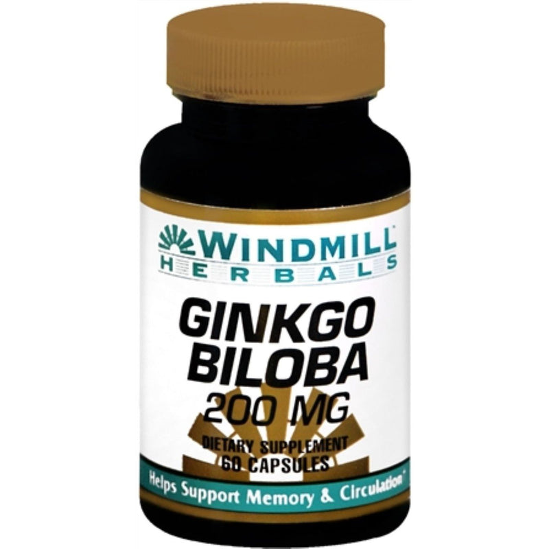 Windmill Windmill Ginkgo Biloba 200 Mg Capsules Vitamins & Supplements Black