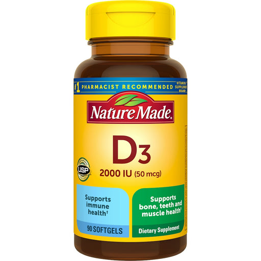 Nature Made Nature Made® Vitamin D3 - 2000 IU (50 Mcg) Vitamins & Supplements White Smoke