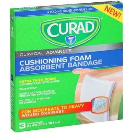 Curad Curad Cushioning Foam Absorbent Bandage First Aid White Smoke
