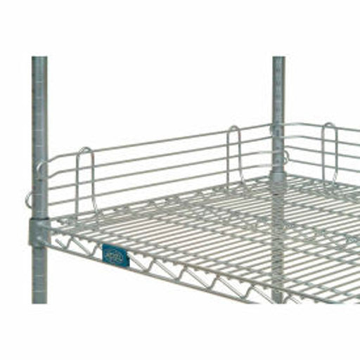 Graduate Plastics 72 Inch Chrome Wire Shelf Back Ledge (4 Count Pack) Shelving White Smoke
