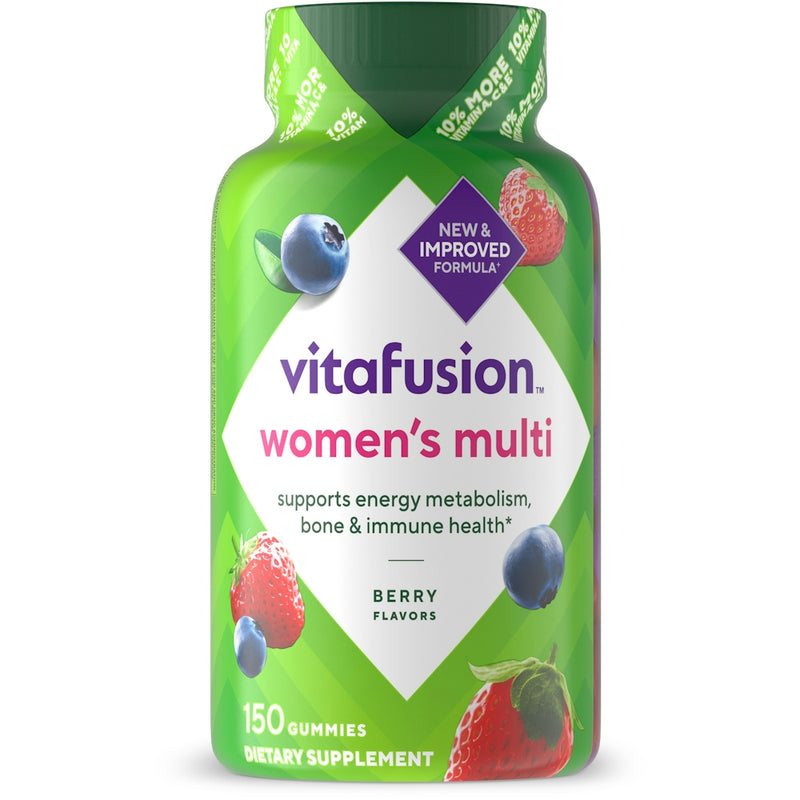Vitafusion Vitafusion Women's Multivitamin Gummies, Daily Health & Energy Metabolism Support, Berry Flavors, 150 Count Vitamins & Supplements White Smoke