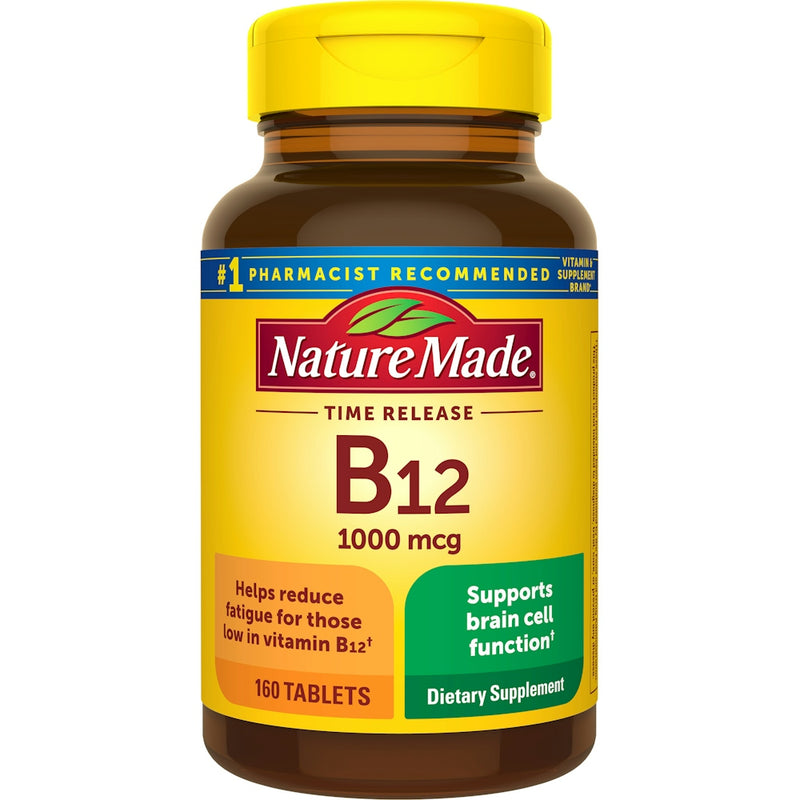Nature Made Nature Made Vitamin B12 1000 Mcg Time Release Tablets Vitamins & Supplements White Smoke