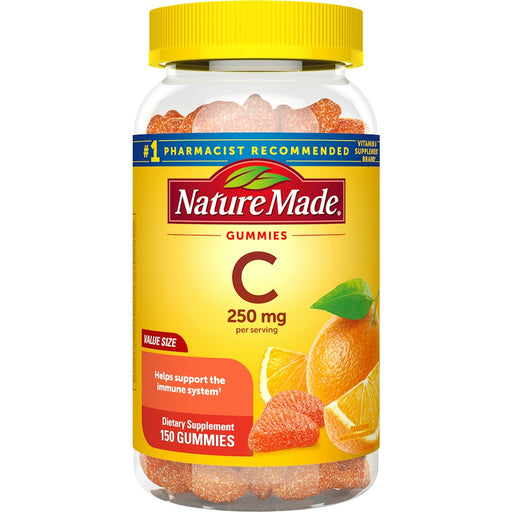 Nature Made Nature Made Vitamin C Gummies 250 Mg, 150 Count Value Size, For Immune Support Vitamins & Supplements White Smoke