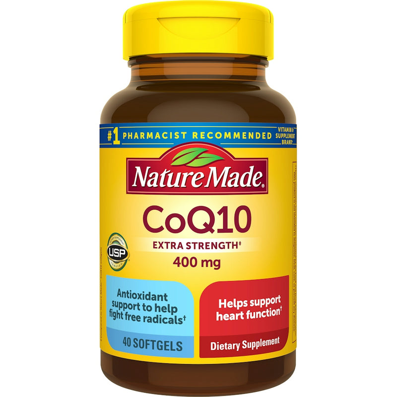 Nature Made Nature Made Co Q10, Extra Strength, 400 Mg, Softgels Vitamins & Supplements White Smoke
