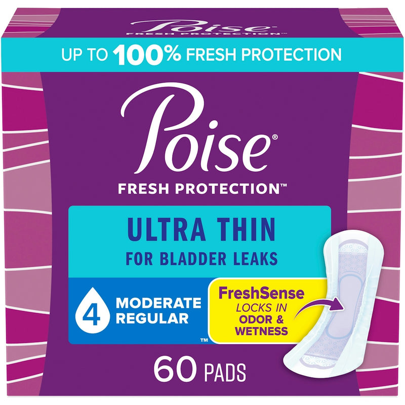 Poise Poise Ultra Thin Postpartum Incontinence Pads, Moderate Absorbency, Regular Length Personal Care Dark Slate Blue