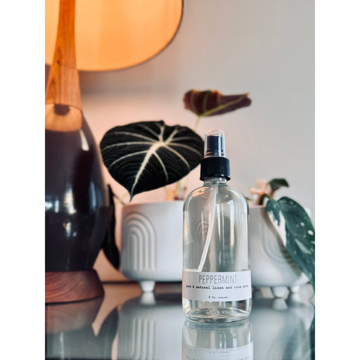 handmade. la conner Linen & Room Spray - Peppermint Natural Cleaners Gray 8 Ounces - Peppermint