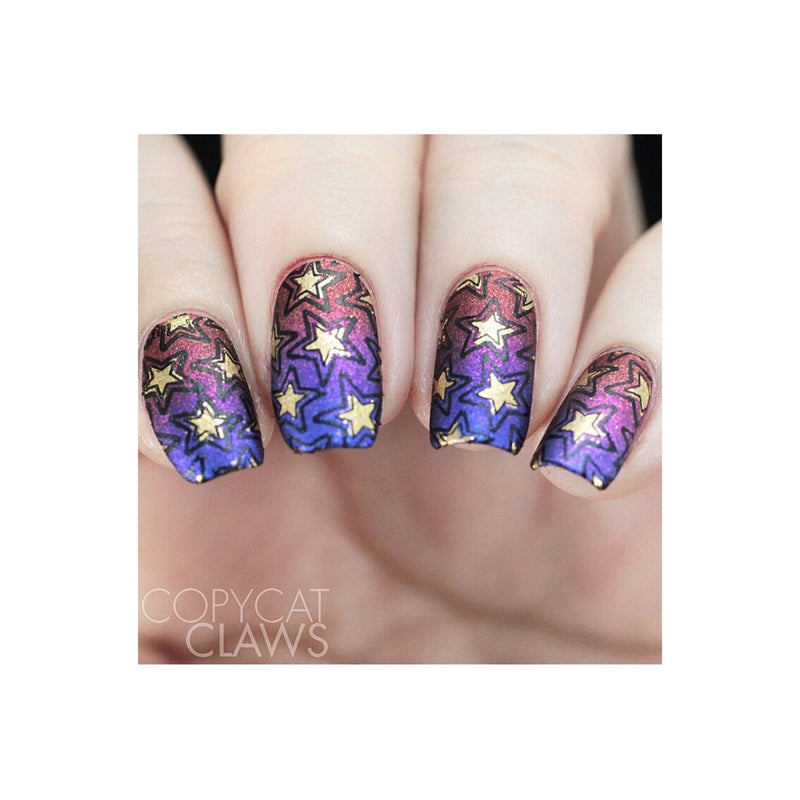 UberChic Beauty Collection 28 Stamping Plate Rosy Brown