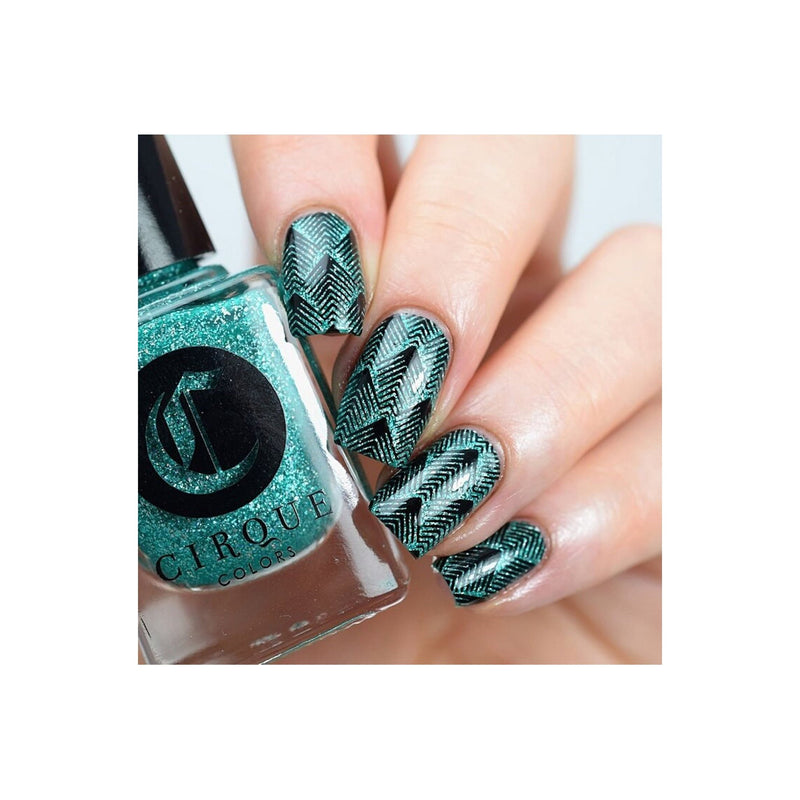 UberChic Beauty Art Deco Elegance Stamping Plate Bisque