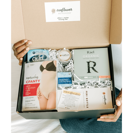 Sunflower Motherhood Deluxe C-Section Recovery Box Baby Gift Set Light Gray Small / Medium,Large / XL,2 XL